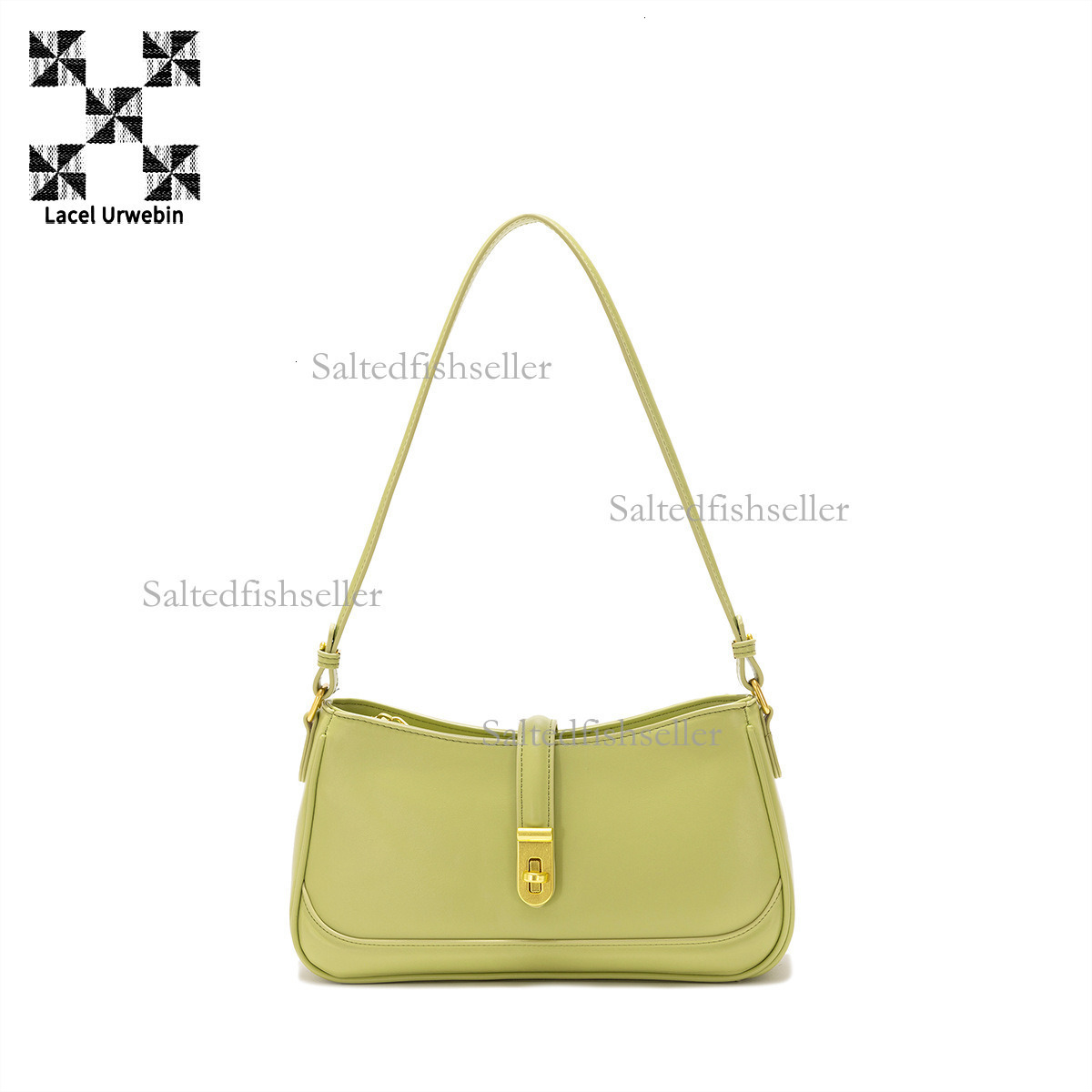 Lacel Urwebin Designer Spring And Summer New Women's Handbag Niche High-end Belt Metal Buckle Retro Single Shoulder Armpit Bag Fashion Versatile 