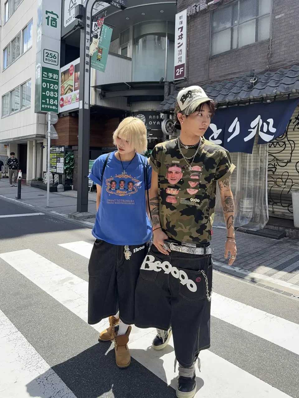 Summer 2025 Gothic letter printed washed black straight leg shorts y2k retro casual high waist wide leg knee high denim shortsXJ251025