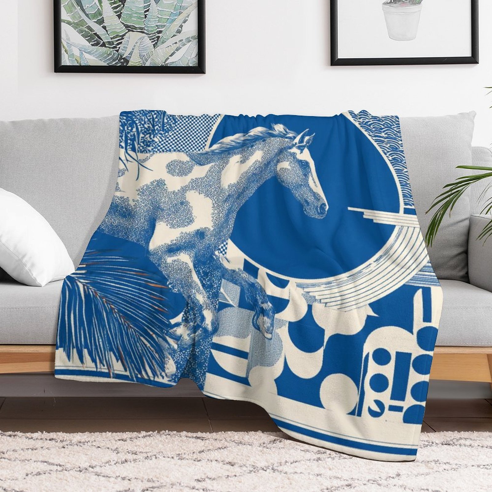 Custom H Designer Horse blanket blanket throw cashmere vibration blanket copert Home Travel Throw Summer Air Conditioner Beach home bedding blankets t