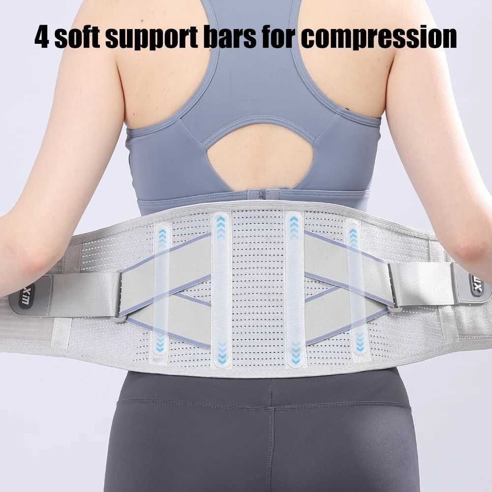 Sports Back Support Belt with 4 Stays for Heavy Lifting Sedentariness Breathable Lumbar Support for Herniated Disc Sciatica Y251025