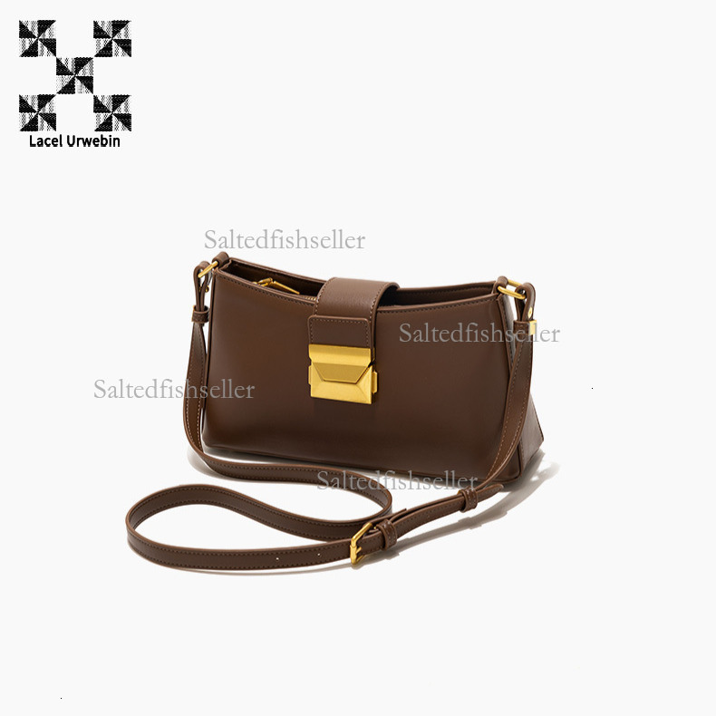 Lacel Urwebin Designer Women's New French Underarm Bag Luxury Commuter Shoulder Cross Shoulder Business Bag Large Capacity Trendy Brand Metal But
