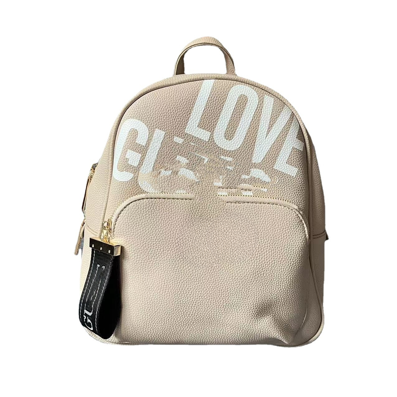 New European and American Fashion Casual Simple Solid Color Letter Large Capacity Designer Backpack Mommy Bag Women's Bag