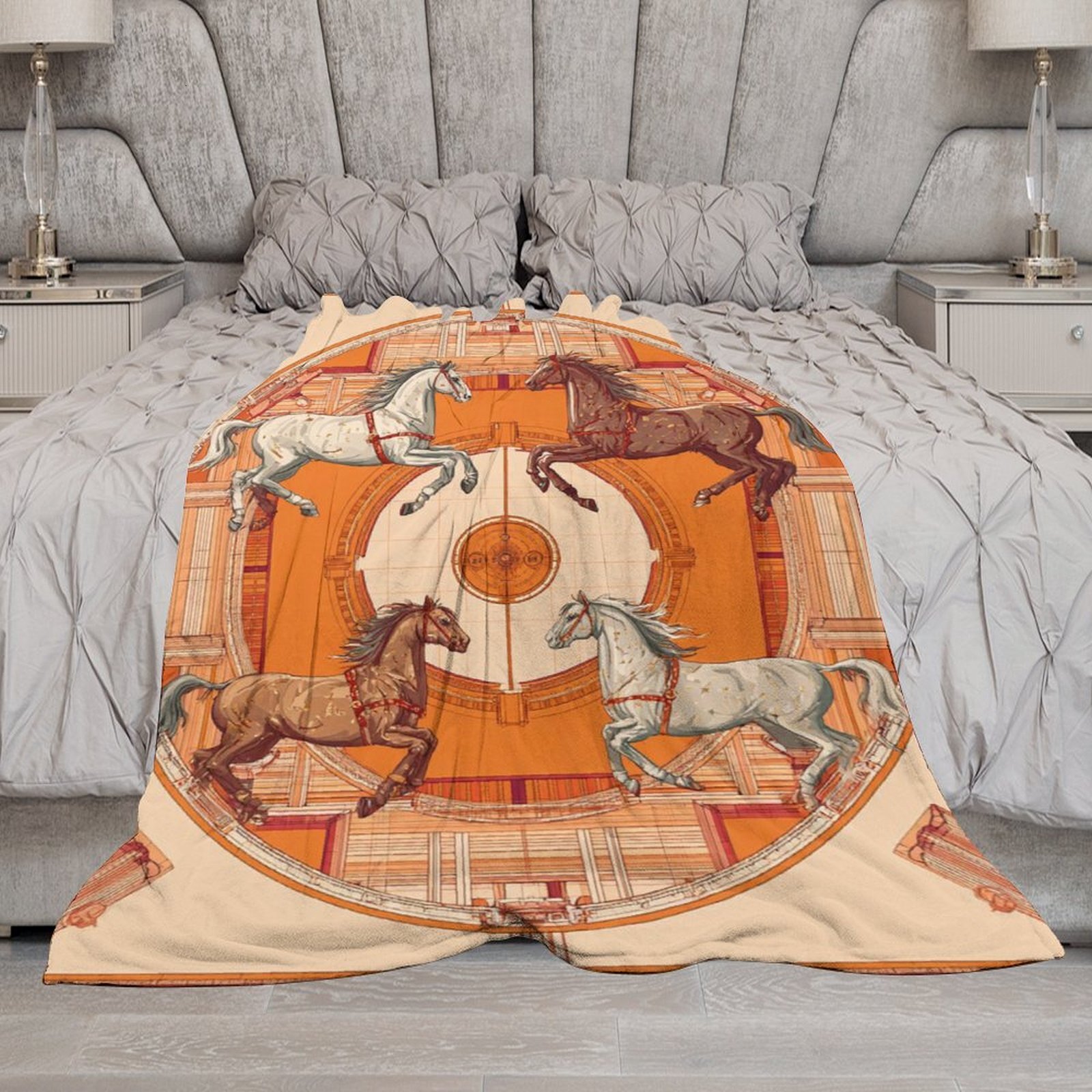 H Designer Horse blanket blanket throw cashmere vibration blanket copert Home Travel Throw Summer Air Conditioner Beach home bedding blankets throws H