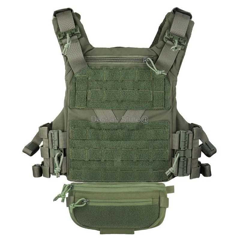Tactical Vest Plate Carrier with Drop Pouch MOL Quick Rease Fast Adjust Cummnd CS Airsoft Combat Gear Y251022