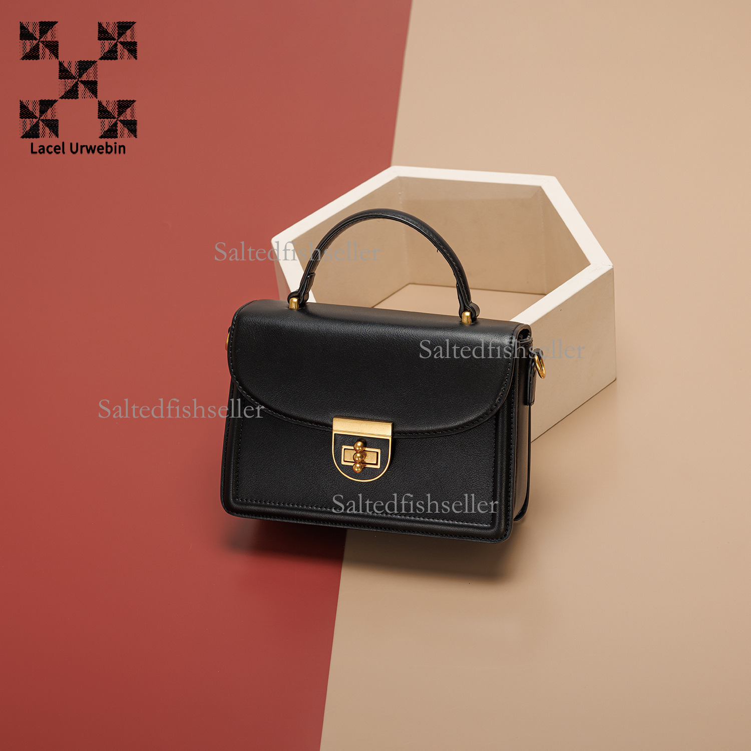 Lacel Urwebin Designer New Fashionable And Simple Handbag, Versatile Mini Women's Three-dimensional Small Square Bag, Single Shoulder Crossbody B
