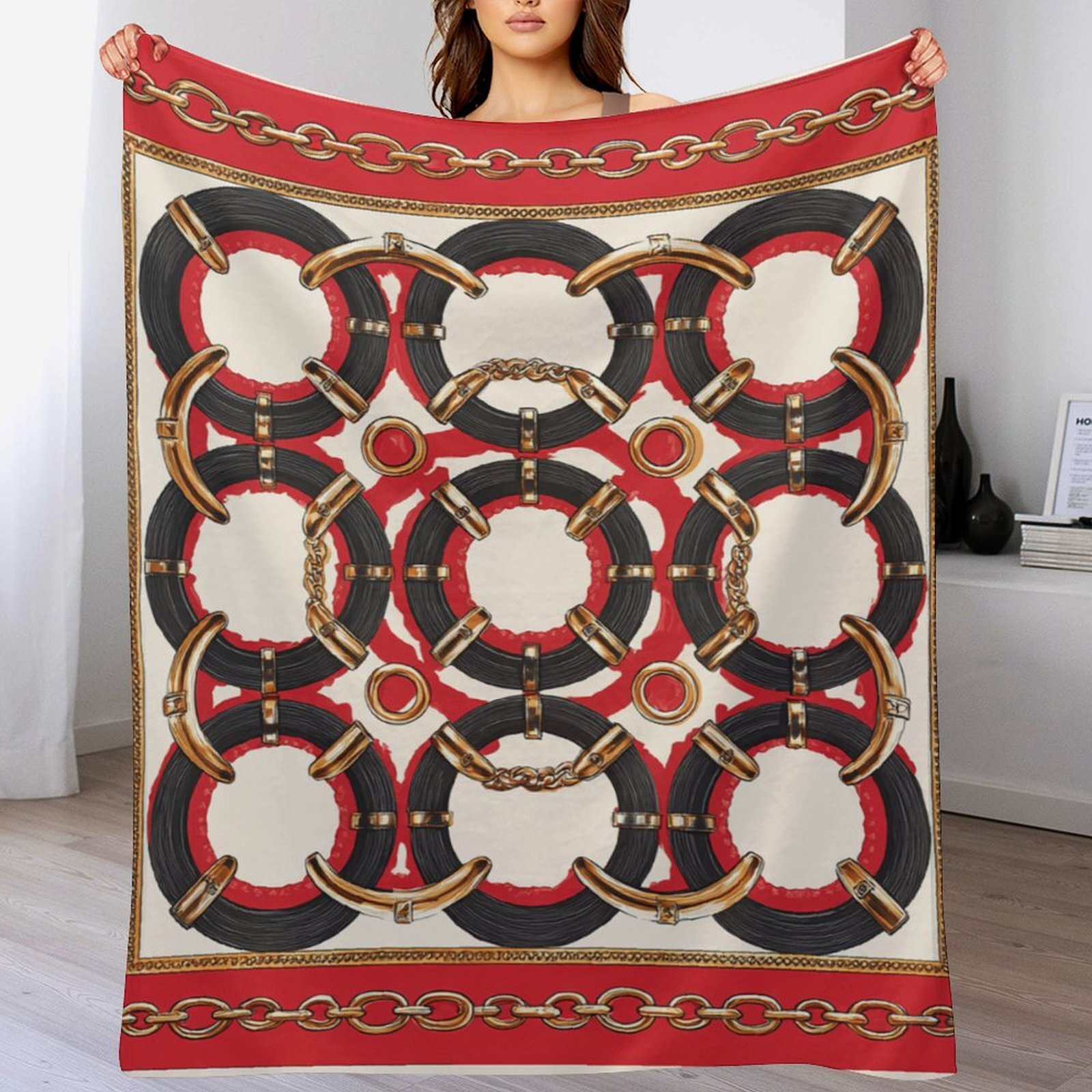 H Designer Horse blanket blanket throw cashmere vibration blanket copert Home Travel Throw Summer Air Conditioner Beach home bedding blankets throws H