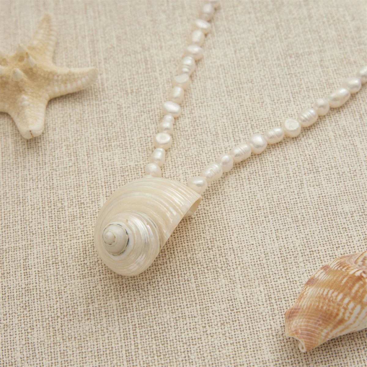 Yori Natural Baroque Freshwater Pearl Clavicle Necklace Vacation Beach Stainless Steel Charm Jewelry Trendy 251016