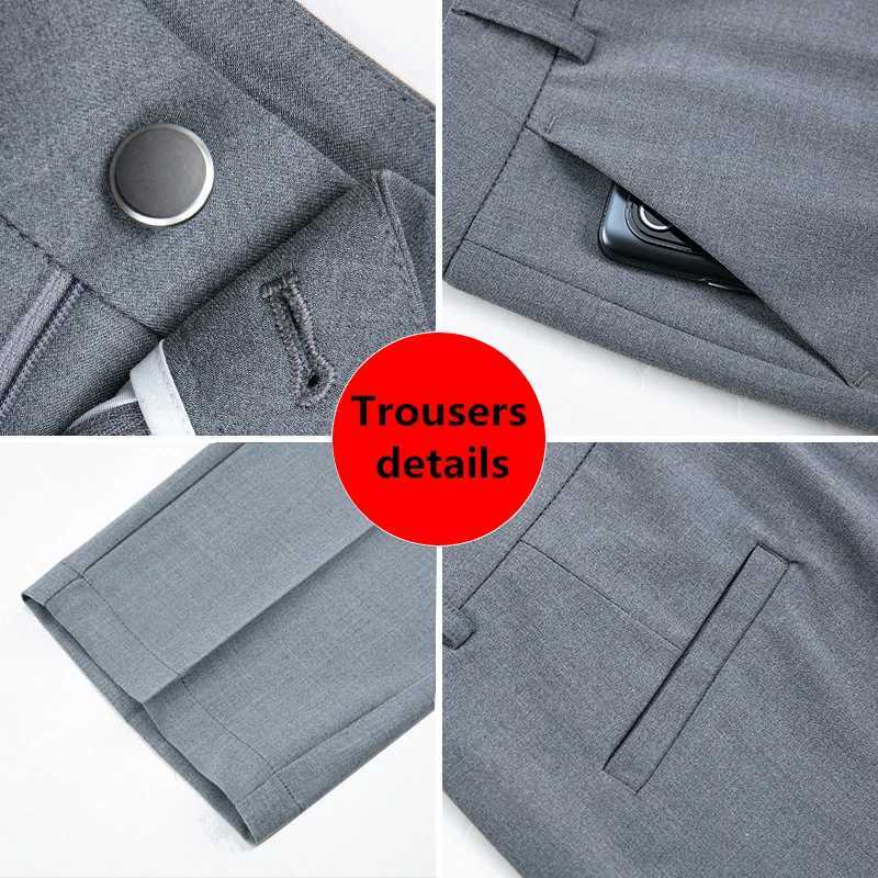 New Autumn Fashion Trousers Womens High Waisted Straight Suit Pants Loose Dress Pants Black Beige Grey Slacks Women PantalonesT251025