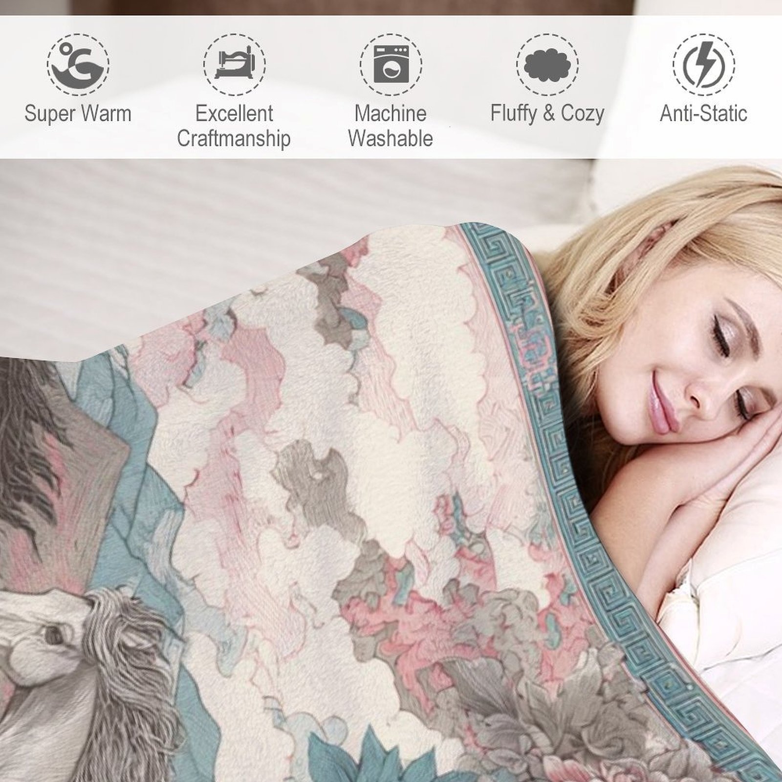 H Designer Horse blanket blanket throw cashmere vibration blanket copert Home Travel Throw Summer Air Conditioner Beach home bedding blankets throws H