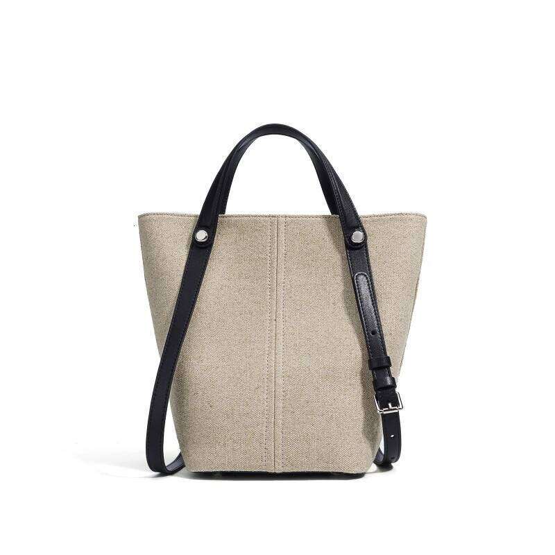 New High-End Genuine Leather Commuter Shoulder Fashion Women's Vintage Bucket Handbags Casual Niche Designe Underarm Bag 1025