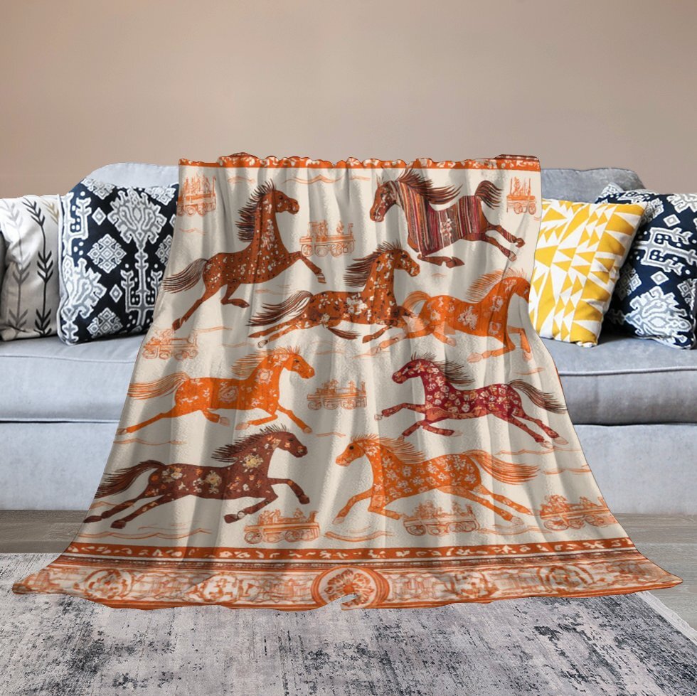 H Designer Horse blanket blanket throw cashmere vibration blanket copert Home Travel Throw Summer Air Conditioner Beach home bedding blankets throws H