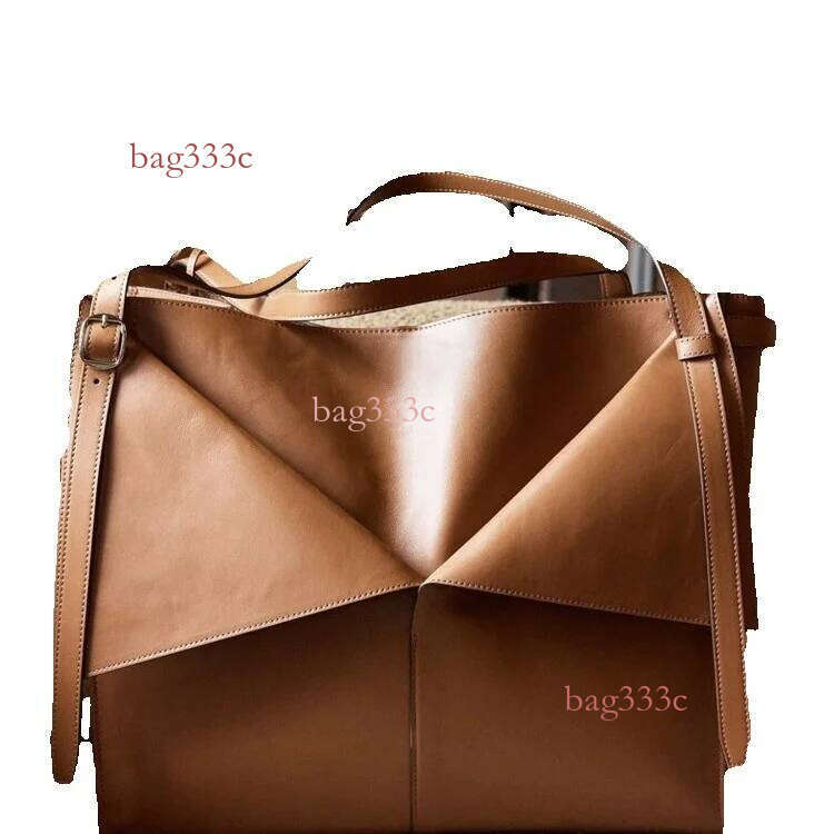 New Handbag Casual Versatile Single Shoulder Crossbody Underarm Transformable Foldable Bag Cowhide Woven Bag