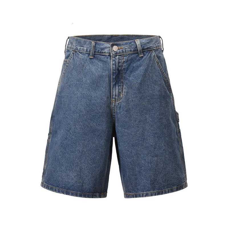 MAQVOB Top Quality Luxury Apparel Oversize European and American High Street Style Washed Classic Blue Denim ShortsXJ251025