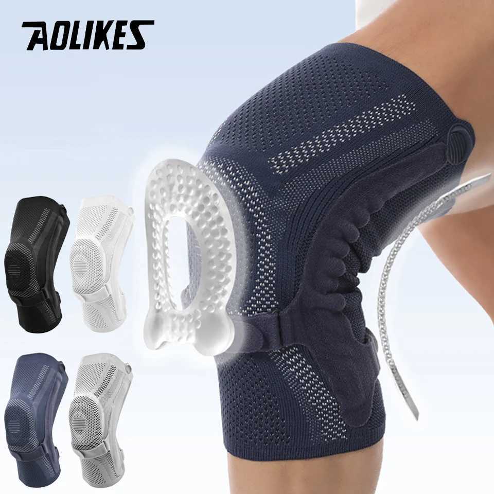 AOLIKES 1PCS Knee Brace with Patella Pad Side StabilizersKnee Compression Sleeve Support for Women and Men Running Sports Y251024