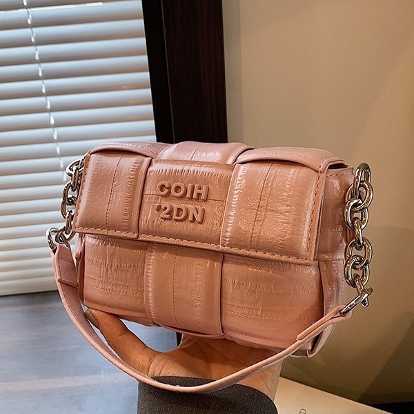 Luxury Brand Designer Bag High-End Fashion Woven Ball Shoulder Chain Bag 2024 New Small Square Bag Niche Design Crossbody Phone Bag For Women