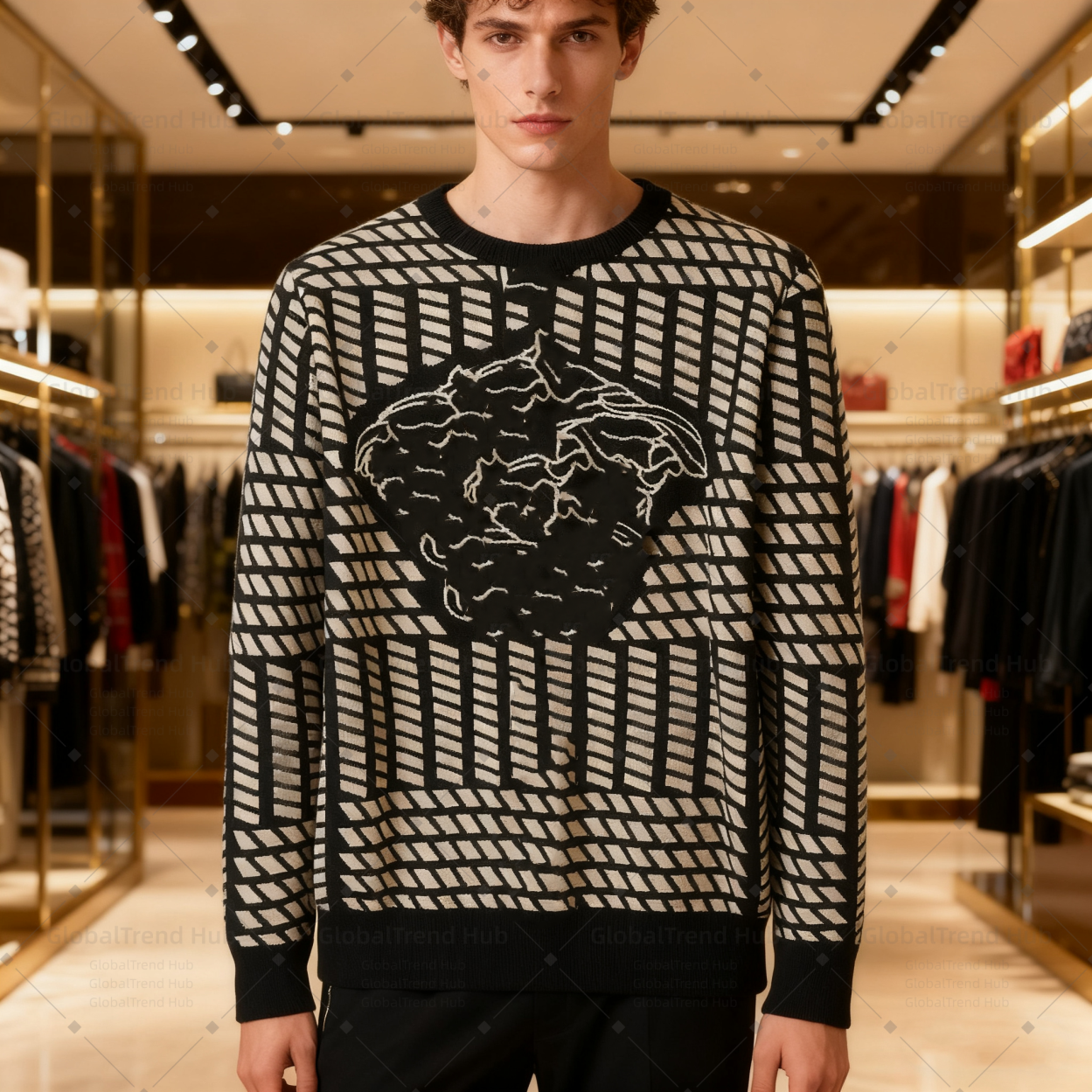 sweaters Designer sweater men's and women's fashion casual brand men's long-sleeved warm cotton sweater hip-hop clothing sportswear Asia size M-3xl