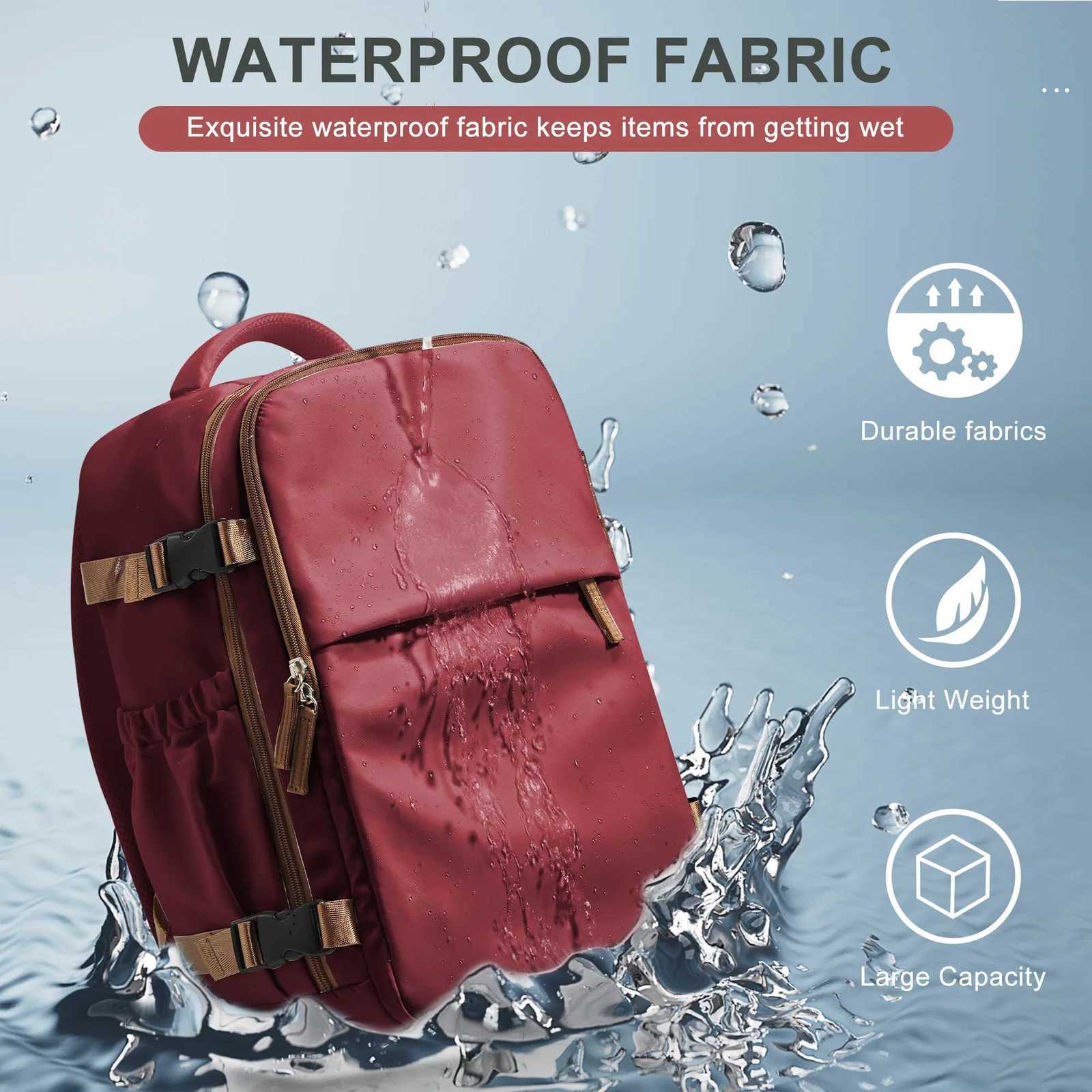 Travel Backpack Cabin Bag 40x26x18 Wizzair CarryOns Aeroplane Men Women 156 inch Laptop Backpack Waterproof Casual Bussiness W251025