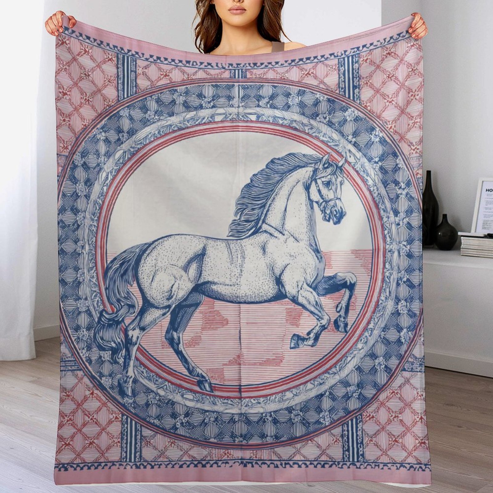 H Designer Horse blanket blanket throw cashmere vibration blanket copert Home Travel Throw Summer Air Conditioner Beach home bedding blankets throws H