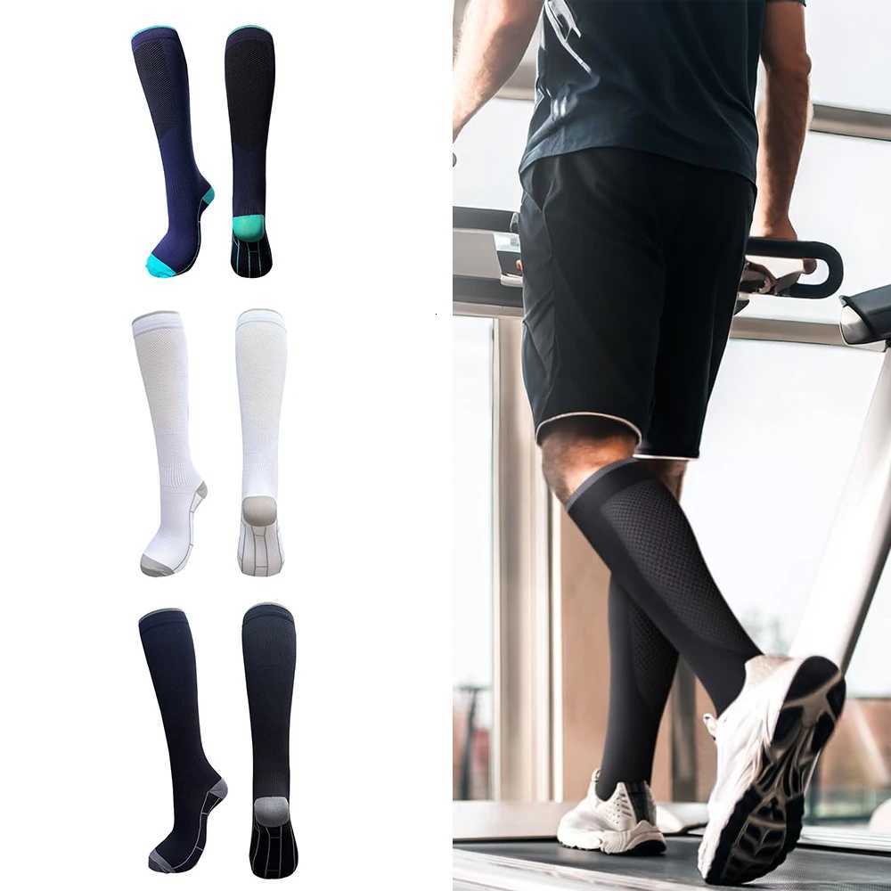 1Pair Compression Socks Women Men Graduated 2030mmHg for Running Athletic Flight Sock Performance Recovery Y251024