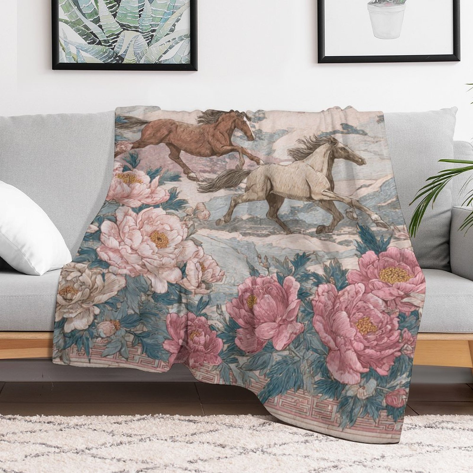 H Designer Horse blanket blanket throw cashmere vibration blanket copert Home Travel Throw Summer Air Conditioner Beach home bedding blankets throws H