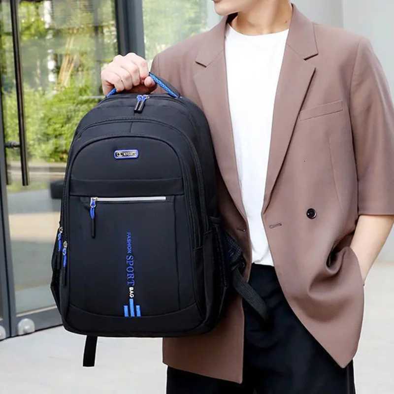 Unisex Large Capacity Backpack Business Travel Laptop Bag MultiCompartment Design Adjustable Straps Ideal for Work Leisure W251025