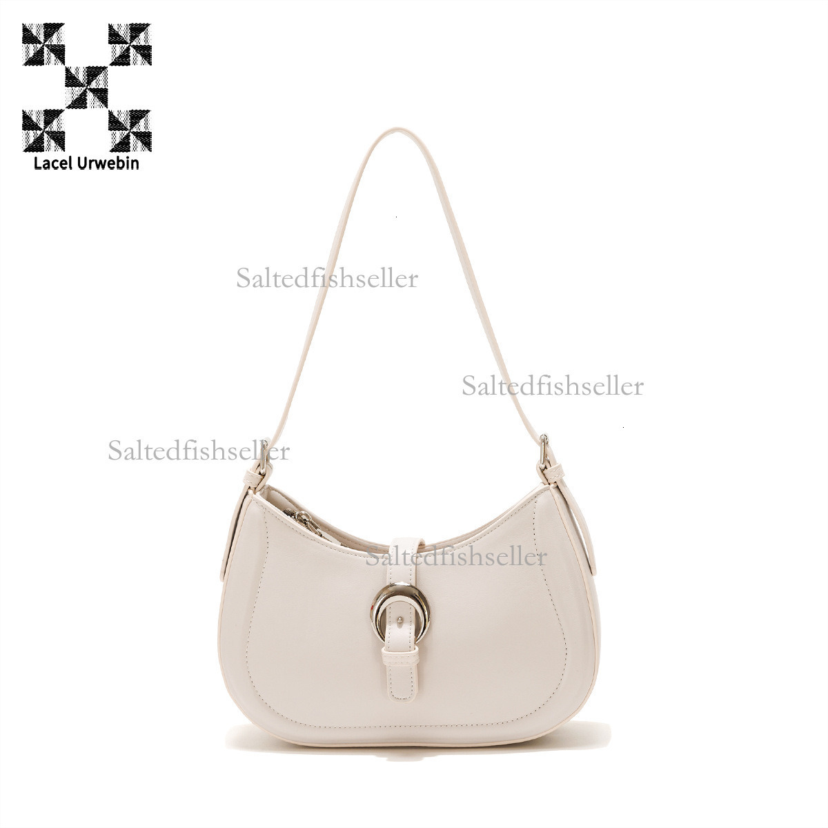 Lacel Urwebin Designer Fashion Women's Shoulder Bag Luxury Spring/summer New Collection Daily Versatile Business Commuter Bag Solid Color Saddle 