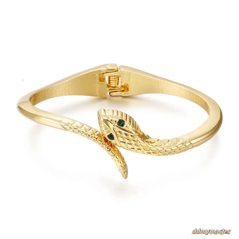 Gold-Plated Snake Bracelet - Fashionable Zinc Alloy Bangle For Women And Girls Ddmymaster