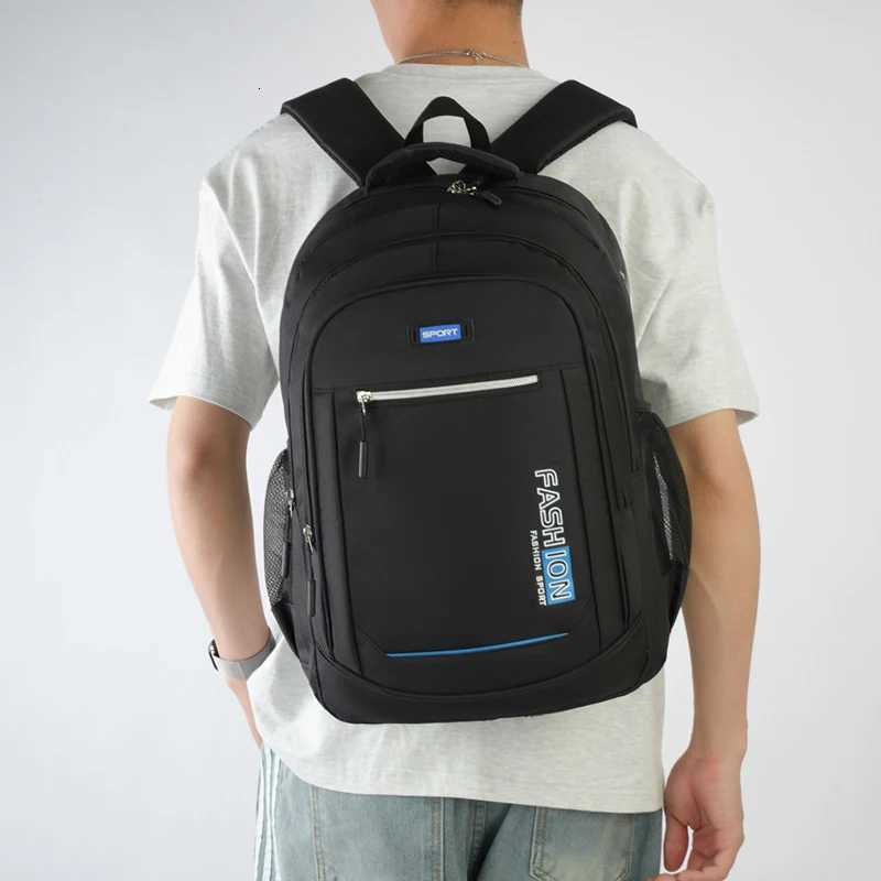 Largecapacity business travel backpack equipped with a 156inch laptop compartment multiple zippered pockets adjustable pad W251025