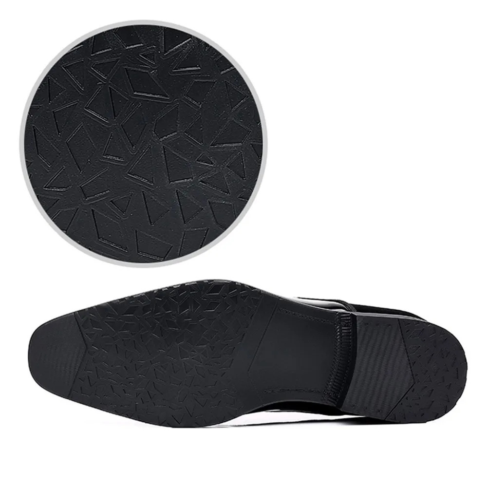 Mens Oxford Shoes Lace up Formal High Gloss Low Top Square Toe Suit Tuxedo Dress Shoes for Business Casual Shoe for Mens 251022