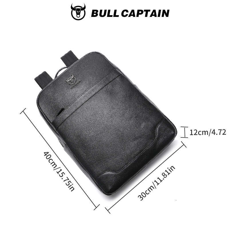 Captain Cow Top Layer Cowhide Men S Travel Genuine Leather Backpack Large Capacity Business Laptop Bag High Quality