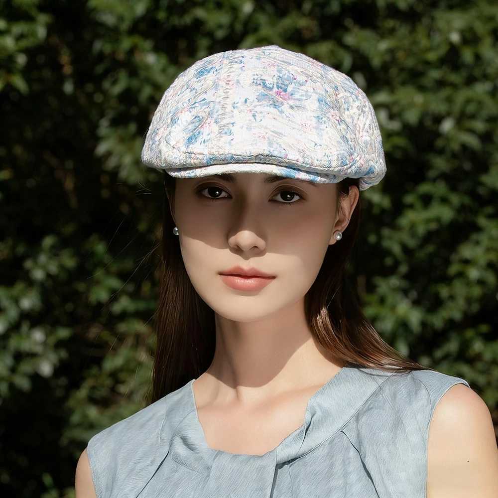 Beret Hat For Wen Fashion Embroidery Printing Outdoor Flat Visor Season Style Casual Autumn Berets C Summer Adjustable Y251025