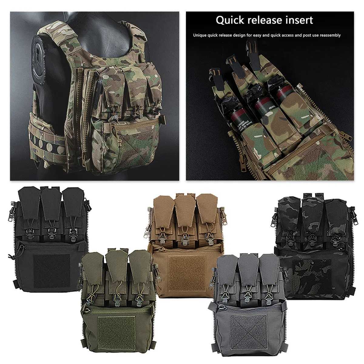 Assault Adapt Banger Panel Zip On Rear Pack Tactical Vest GP Pouch FCPC V5 Plate Carrier Accories Bag Multitools ket Y251022