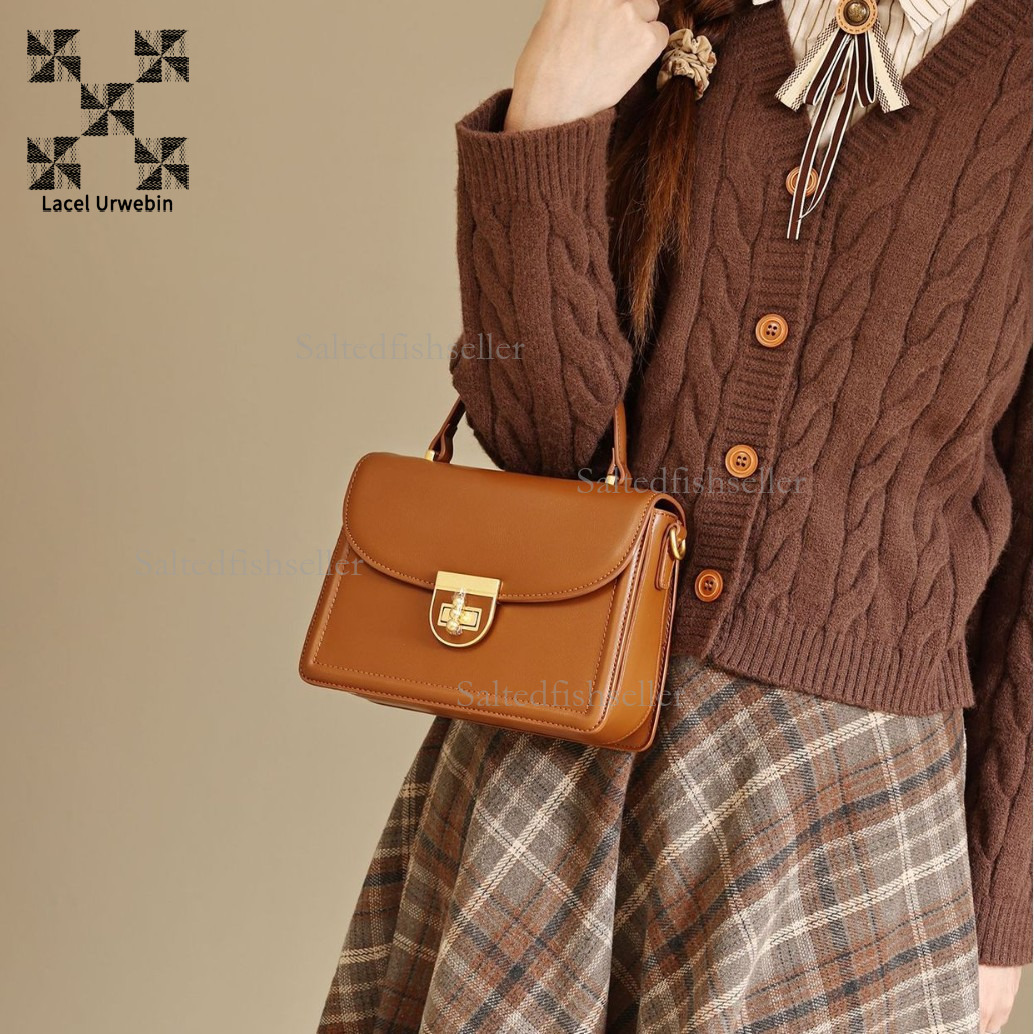Lacel Urwebin Designer New Fashionable And Simple Handbag, Versatile Mini Women's Three-dimensional Small Square Bag, Single Shoulder Crossbody B