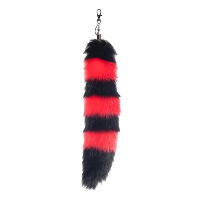 Faux Furs Foxes Tail Keychain Cosplays Toy Handbag Accessorise Bag Keyring Hook Pendant Charm Furs Car Keychain Gifts 251021