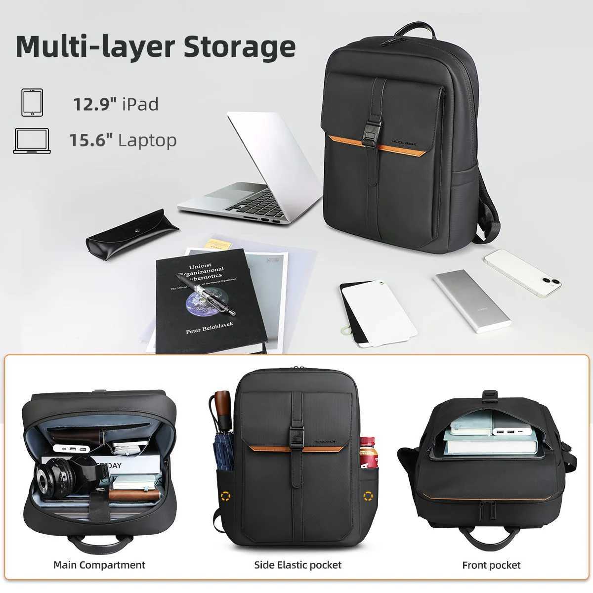 Heroic Knight Simple Men Backpack 156 Laptop Bag Waterproof Stylish Business Travel Backpack Large Capacity Students Rucksacks W251025