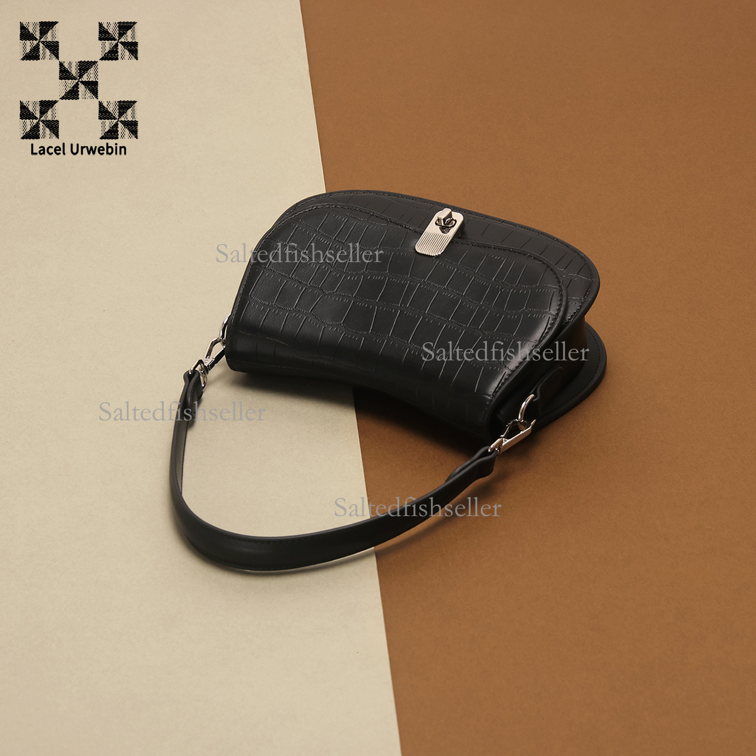 Lacel Urwebin Designer New Women's Single Shoulder Underarm Bag Luxury Fashion Versatile High End Crossbody Bag Metal Buckle Flip Commuter Busine