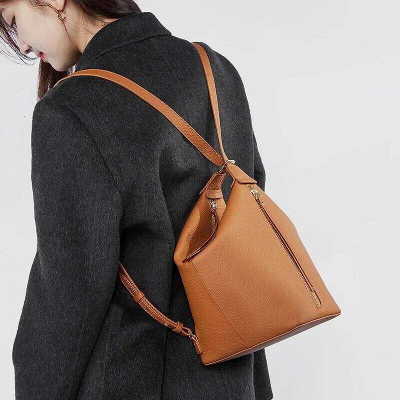 Jonlily Women Genuine Leather Shoulder Female Fashion Handbag Totes Casual Crossbody Bag Daybag Small Backpack Purse -Kg1756 251023 1025