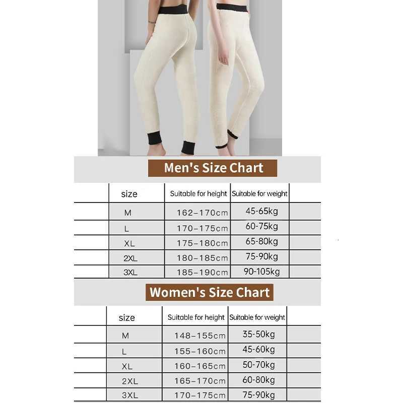 M3XL Winter Fleece Pants Slim Warm High Waist Men Women Thick Plush Wool Trousers Legging Thermal Cold Resistant PantsT251025