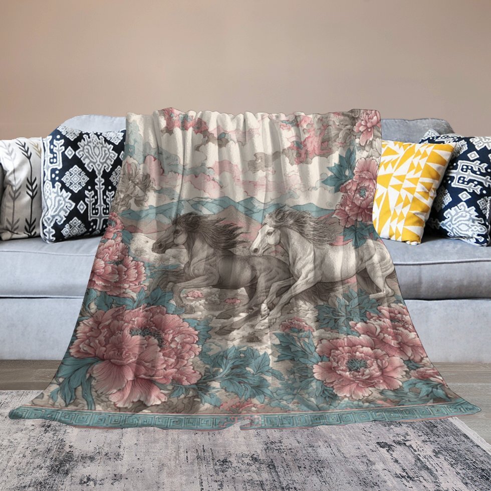 H Designer Horse blanket blanket throw cashmere vibration blanket copert Home Travel Throw Summer Air Conditioner Beach home bedding blankets throws H