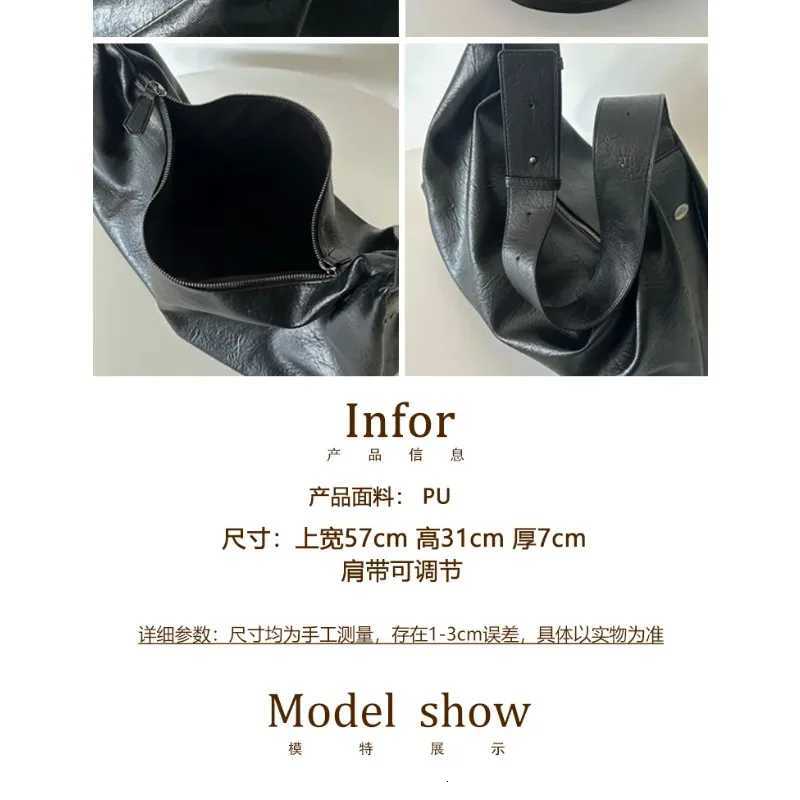 Womens large capacity tote bag new dark single shoulder womens dumpling bag highend multifunctional commuting crossbody bag Z251024