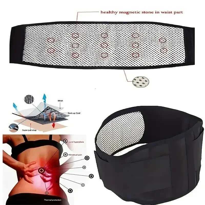 Adjustable Magnets SelfHeating Magnetic Therapy Back And Waist Support Belt Massage Sports Protector Lumbar Brace Band Y251025
