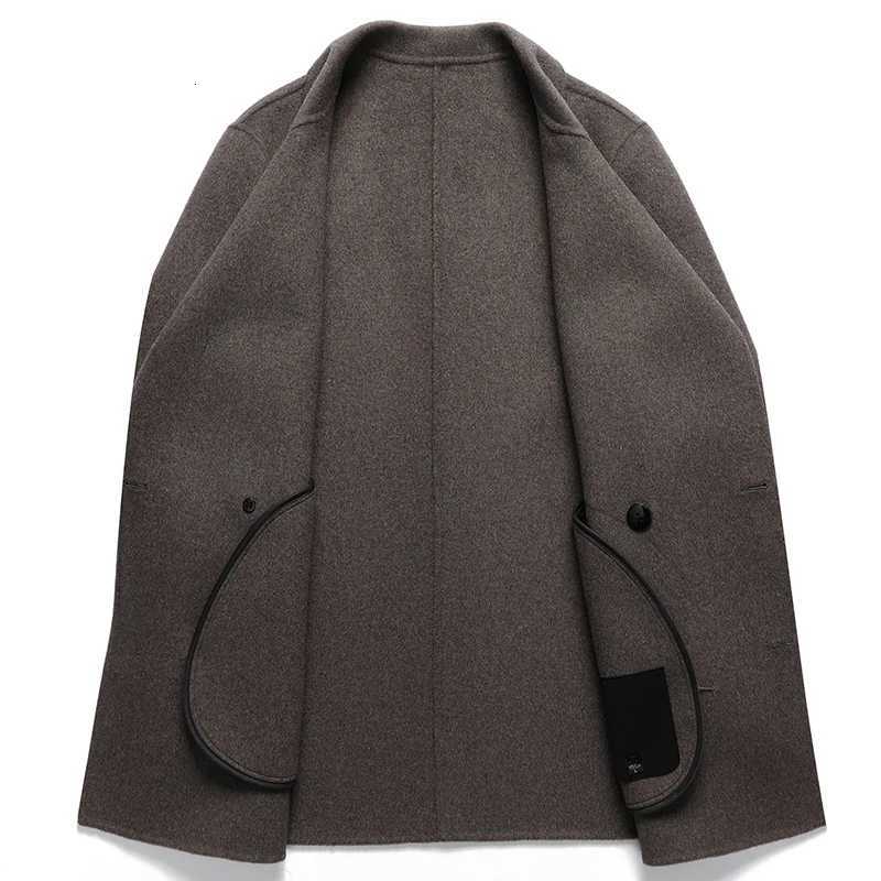 Old Money Mens Wool Overcoat Doublebreasted Design Warm Soft Coat Timeless Elegance Attire Winter Costume BlackChestnutBrownT251025