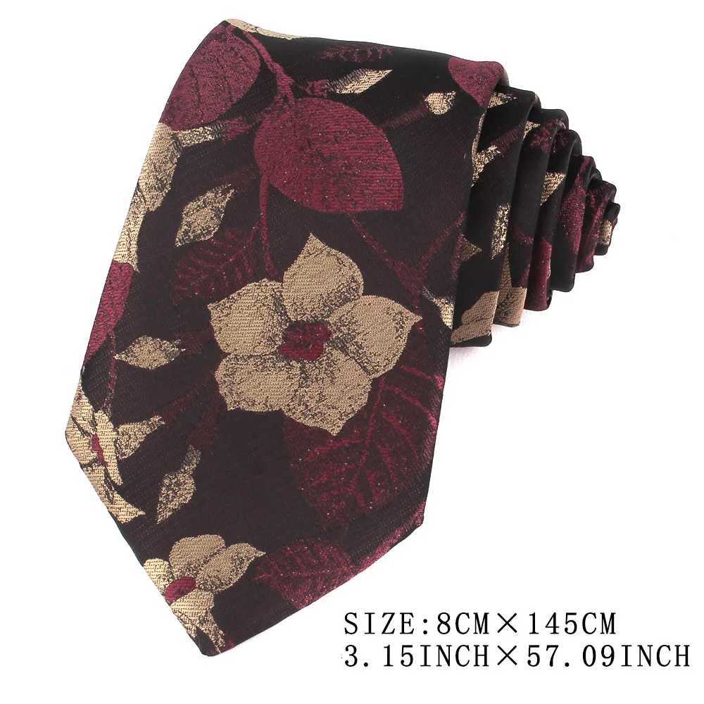 NEW 8cm Wide Tie For Man Jacquard Necktie Luxury wer Busin Neck Tie Suit Cravat Dark Ties For Wedding Party Men Gift Y251024