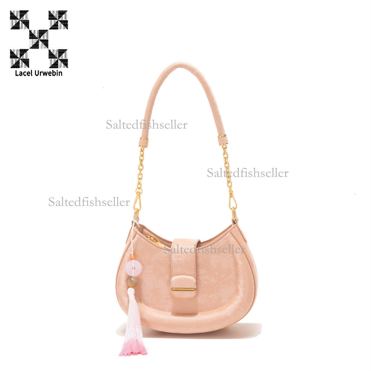 Lacel Urwebin Designer New Chinese Underarm Bag Luxury Trendy Simple Style Velvet Shoulder Bag Fashion Mini Women's Bag Phone Bag Handbag