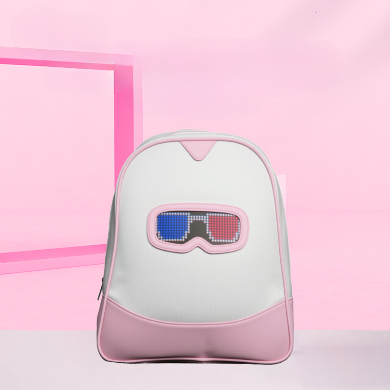 New ultra light cloth bag LED light, lightweight Bluetooth backpack designer, anime children's student leisure backpack