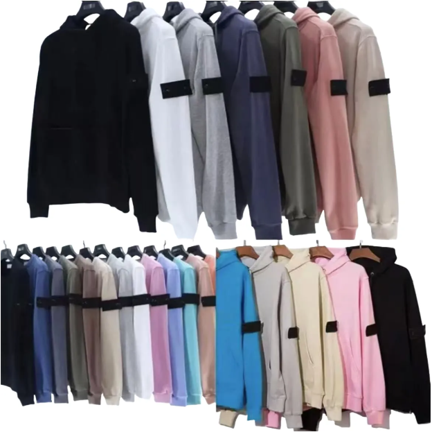 designer mens hoodie jumper zip up hoodie stones sweatshirt womens hoodies hooded cross badge armband letter sign Long Sleeve Sweater Pullover compass Hoodies Top