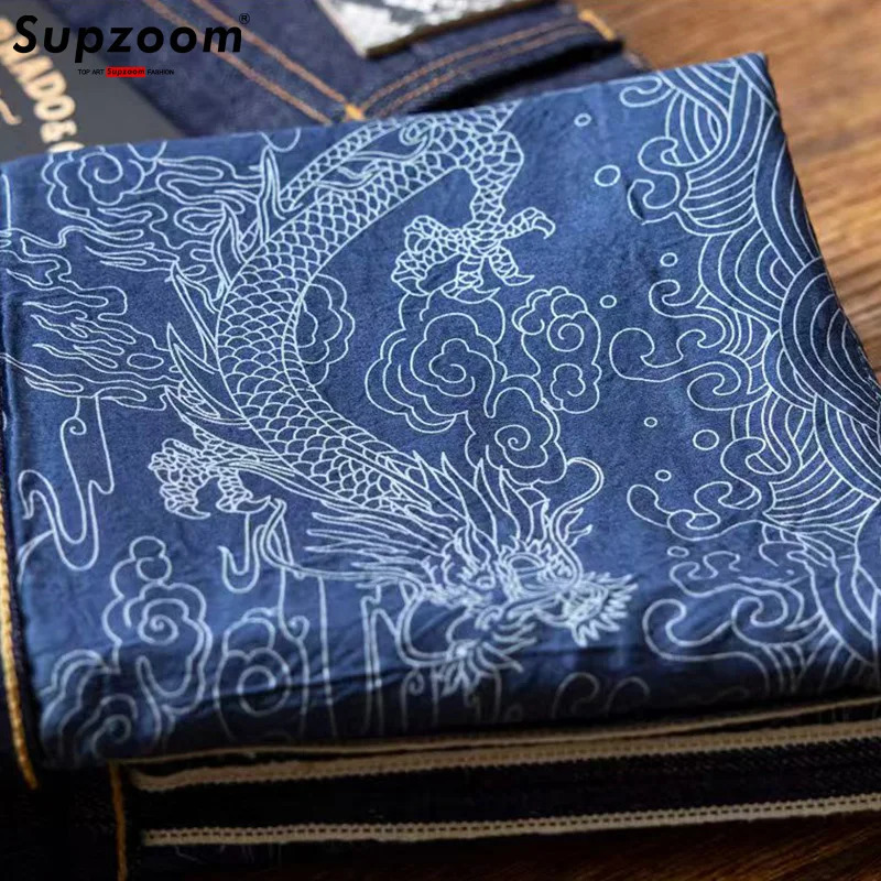 Supzoom Arrival Top Fashion Autumn Zipper Fly Stoashed Casual Retro Cargo Denim Pockets Cotton Jeans Men 251017