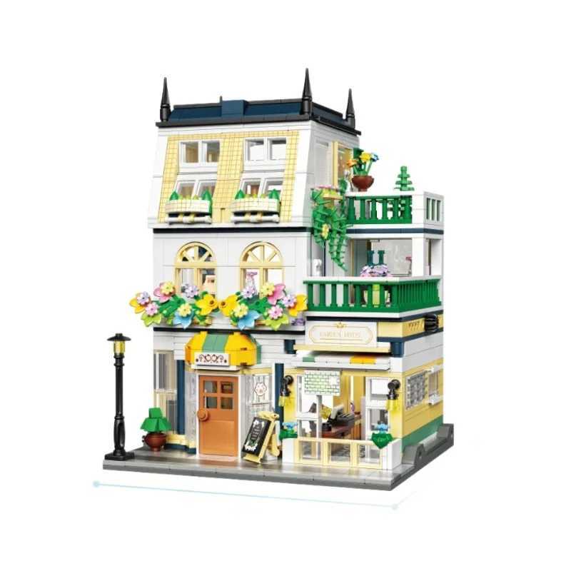 Wedding Gallery Building Blocks Garden Hotel Assembling Street View Romantic Ornament Model Girl Gift C251023