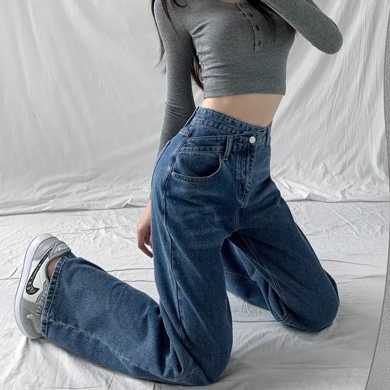 1970s Retro Crossbody Highwaist Slimming Dragon Straightcrotch Long Pants Women Summer Cotton Material 251023