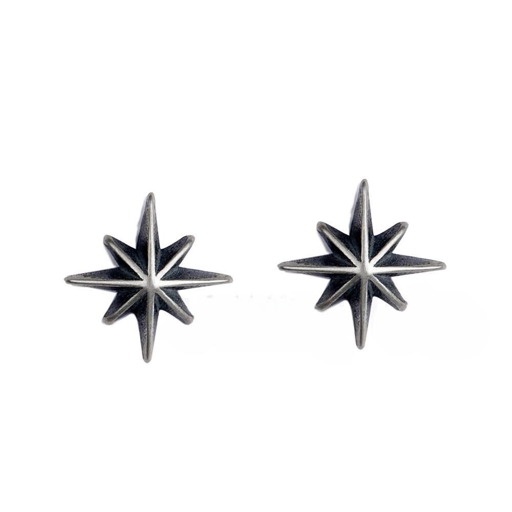 Designer earrings S999 pure silver sun shining star zircon earrings, simple and luxurious star earrings Luxury earrings free shipping gift for women